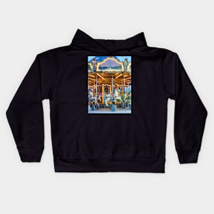 Carousel Horses Kids Hoodie